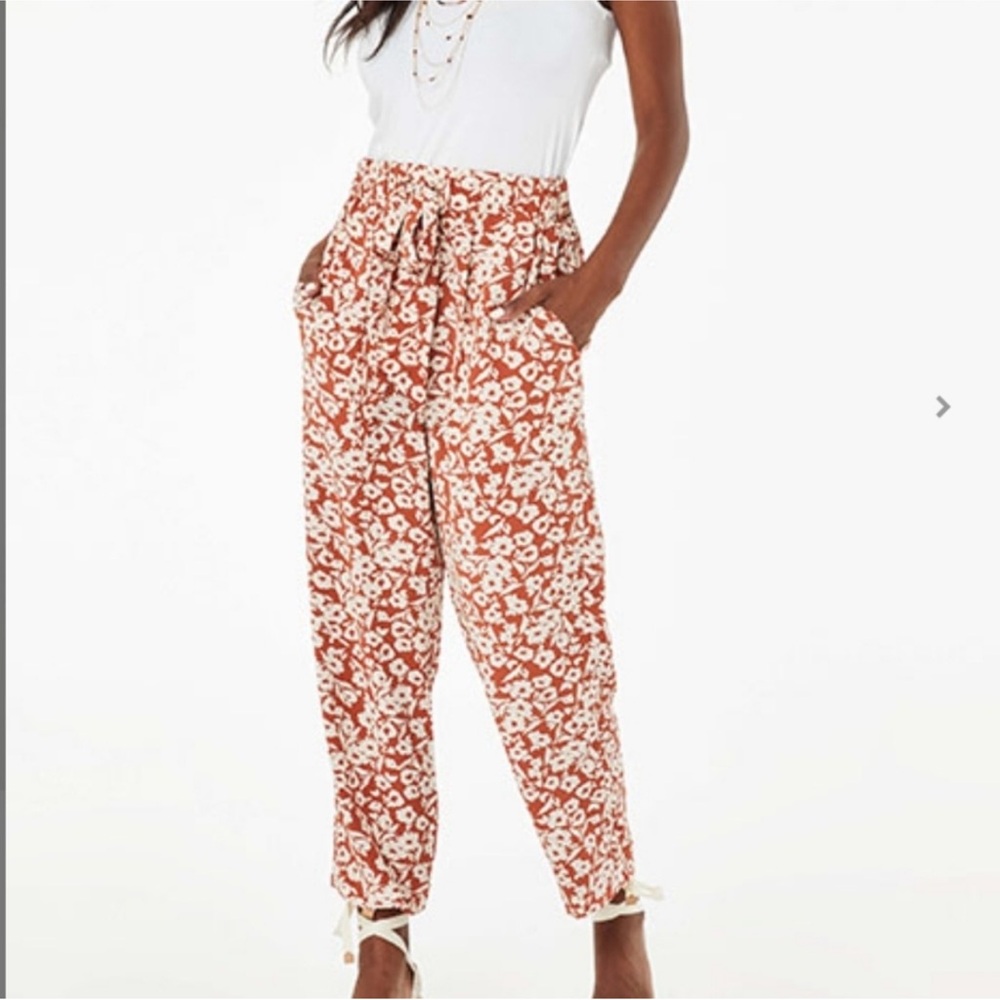 Roller Rabbit Silk Olindo Sage Pants - Size Small - NWT